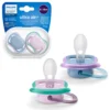 Núm ty Philips Avent Ultra Air 6-18 tháng, Xanh lam Hush / Tím nhạt, Gói 2 cái