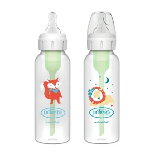 Bình sữa cổ hẹp Dr.Brown's 250ml nhựa PP Options Plus Họa Tiết