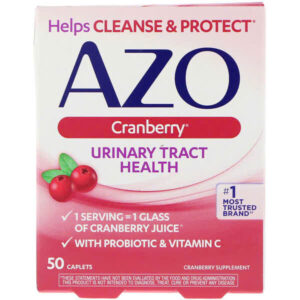 Viên uống AZO Đỏ Cranberry,làm sạch, ngăn ngừa viêm nhiễm phụ khoa